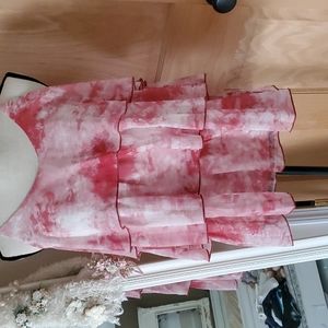 Pink Lily layered tank top size medium